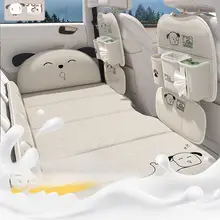 車載旅行用折りたたみベッド【多機能・椅子背収納ポケット・クッション兼用】