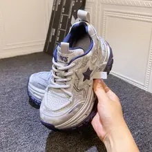 厚底スポーツシューズ【女性用・内増高・トレンド・秋用】