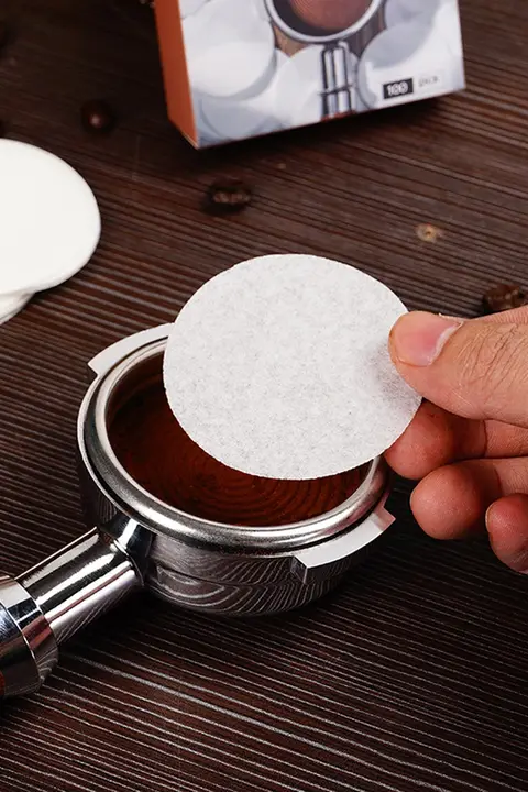 モカポット用フィルター紙【円形・アイスブリュー・ハンドル付き・粉挽き器用】