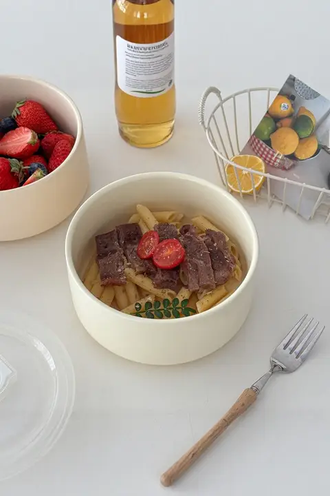 保存容器 蓋付きボウル 丼 フルーツボウル 弁当箱 セラミック 電子レンジ対応 密閉 通勤 オフィス インスタ映え