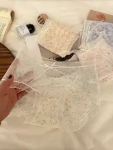 清新な小花柄の三角パンツ【軽やかなメッシュ・夏用・女性用】