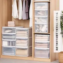 引き出し式収納ボックス クローゼット 使用シーン 透明プラスチック 整理 専用