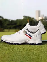 PGA メンズ ゴルフシューズ【幅広ソール・防滑スパイク・防水・スポーツ用】