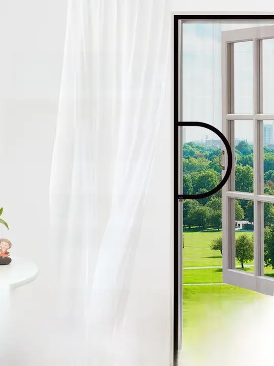 自粘式防蚊網【穴あけ不要・家庭用・透明タイプ】