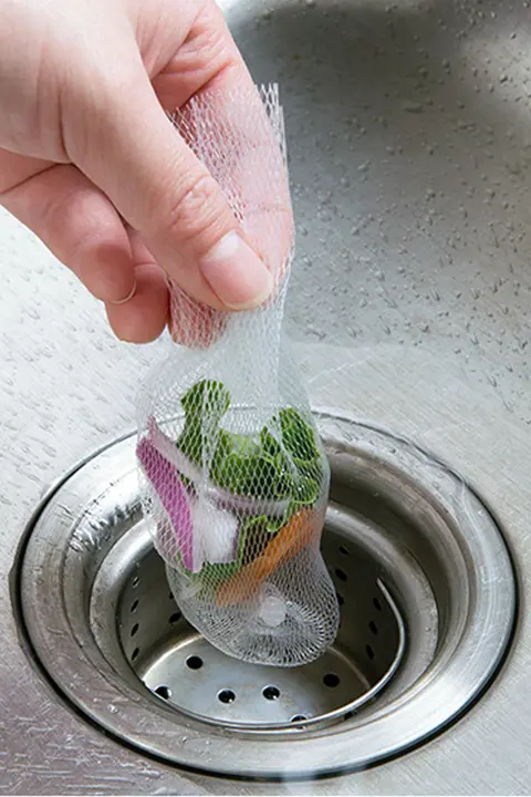キッチン用 流水フィルター網【汎用・毛髪ゴミ除去・1000個セット】