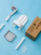 ゴルフシリコン製トイレブラシ【壁掛け式・隅々まできれいに・家庭用】