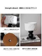 フランス風アロマキャンドルホルダー【陶製・装飾用・高脚グラスデザイン】