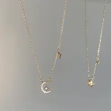 高級感ある月のデザインネックレス【女性用・夏シーズン・デリケートで多用途】
