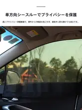 透け感ある車用網帘【遮光・伸縮式・磁石吸着・通用タイプ】