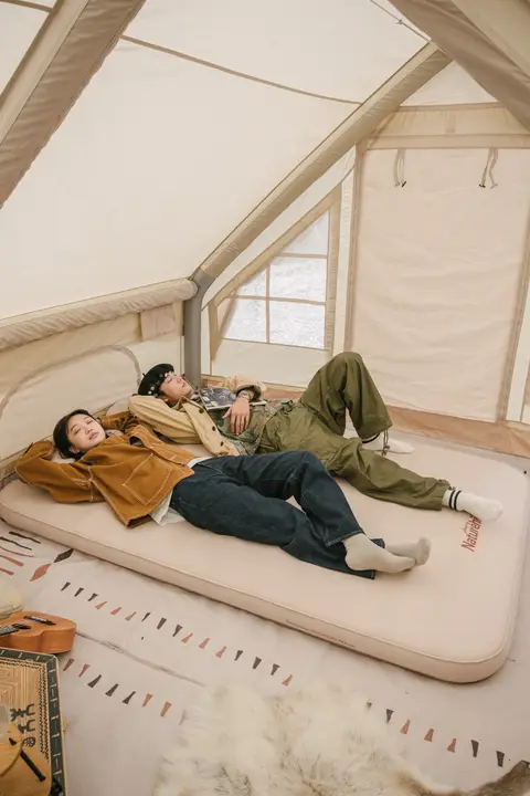 キャンプテント 日よけマット 自動膨張マット 湿気防止マット