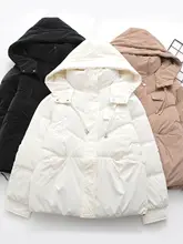 冬用羽毛コットンジャケット【中学生向け・厚手・オーバーサイズ】