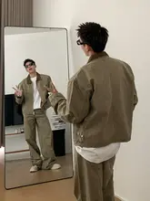 ヴィンテージ風カラーコーデュロイジャケット【クラシックデザイン・デニム パンツ・長袖】（セットアップ対応）