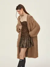 GirlyFancyClub 肌見せフラワーデザインタフタチュニックワンピース【ヒョウ柄・ポンポンスカート】