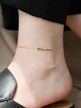 18K金メッキ 高級感ある フラットリンクアンクレット【セクシーでシンプル・韓国スタイル】