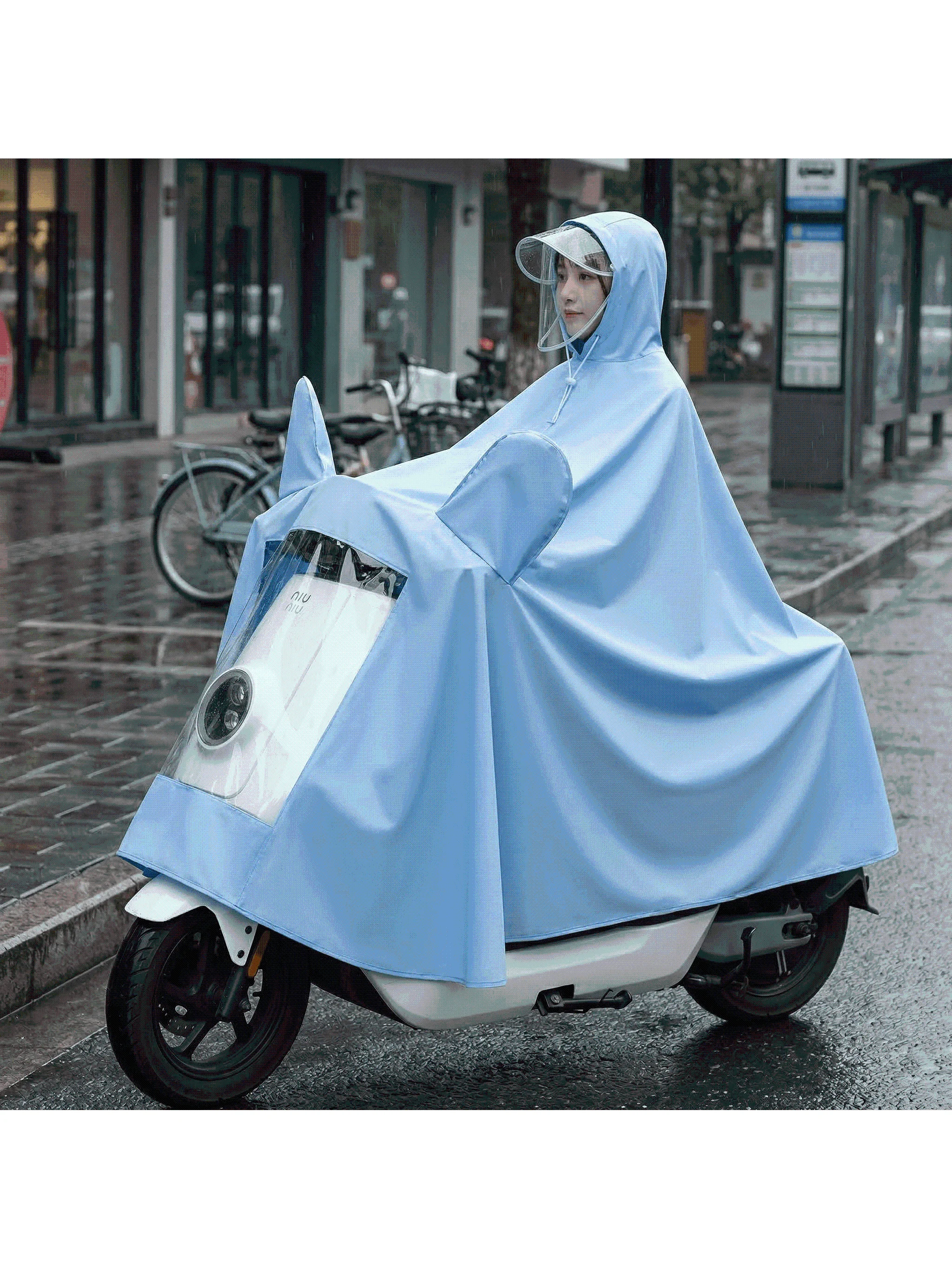 全身用電動バイクレインコート：防水・大きめ・男女兼用の実用性とシーン別適用