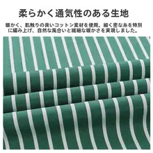 ストライプ柄長袖シャツ【メンズ・グリーン・カジュアルスタイル】