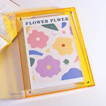 アクリルフォトフレーム【透明・多巴胺カラー・A3/A4対応・卓上・壁掛け用】