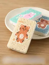 CAROTE   木パルプコットン製ダブルフェイススポンジクリーナー【キッチン用・食器用・家庭用】