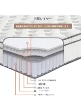 極上の柔らかさを実現したボックス型ラテックスマットレス【家庭用・高反発・厚みあり】