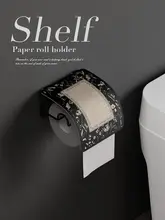 洗面所用 トイレットペーパーホルダー【壁掛けタイプ・穴あけ不要・クリーム風デザイン】