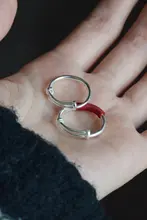 調整可能なチェーンリング【シルバー・シンプルデザイン・女性用】