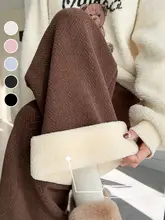 カラフルなチュニック風ワイドパンツ【秋冬用・裏起毛・ゆったりスタイル】