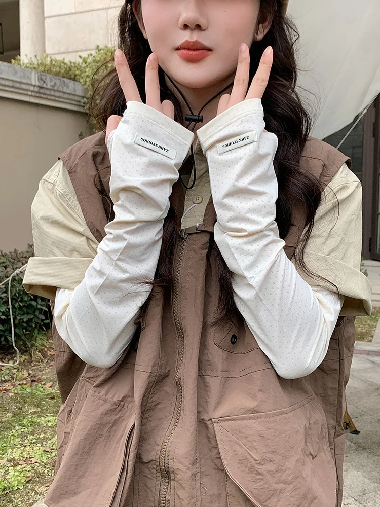 夏用UVカットアームカバー：通気性とゆったり設計で自転車・ドライブにも対応