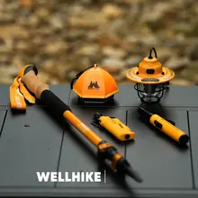 WELLHIKE アウトドア用ポンポンボールランプ【キャンプ・ビーチ・雰囲気作り・ハンドル付き】