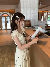 夏の小柄向けデザイン長袖ワンピース【気質溢れるスタイル】