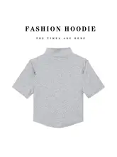 ジッパー付き短袖Tシャツ【夏用・ファッショナブル・スポーティなデザイン】