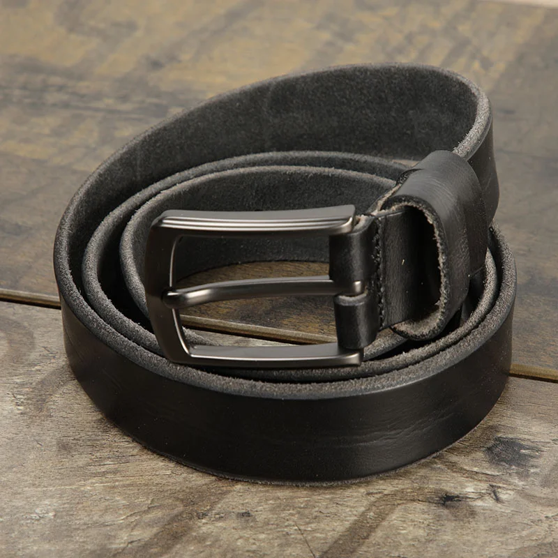 レトロなバックル付き 本革 カジュアル女性用ベルト【ソフトレザー・デニムパンツに最適】