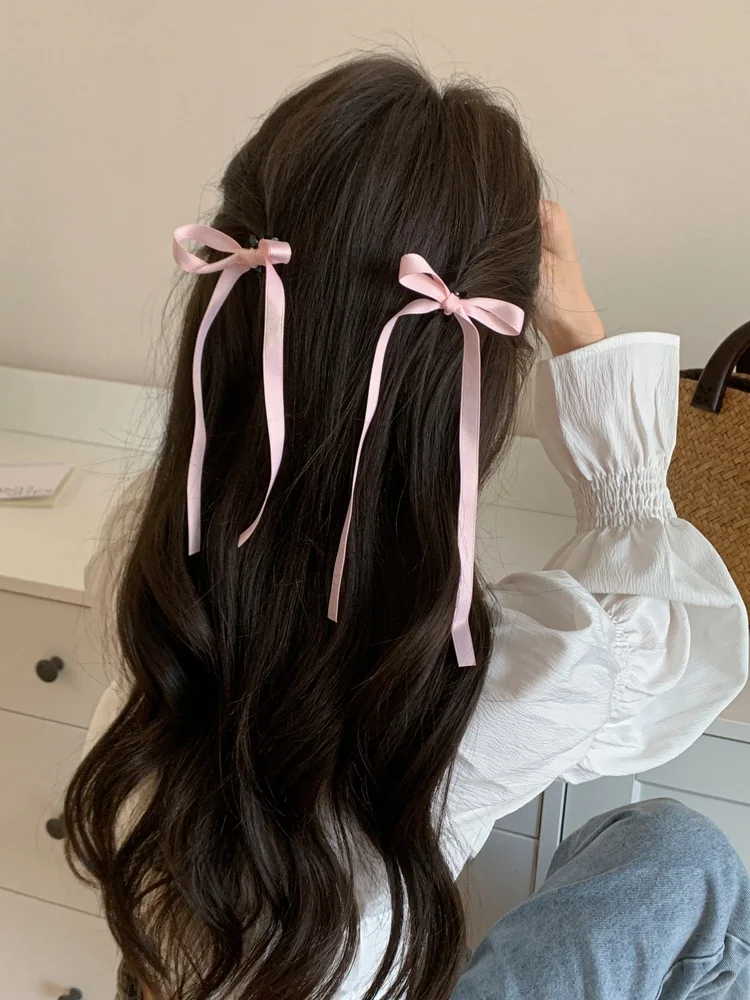 バレエ風リボンレース付きヘアクリップ：ダブルポニーテールに最適なリボンデザインの実用性解析