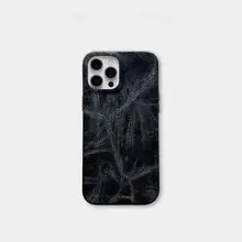 レトロなデザインの牛革製iPhone用全包型スマホケース【防摔・褶皺デザイン】