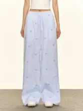 アメリカンレトロデザインの女性用カジュアルパンツ【夏用】