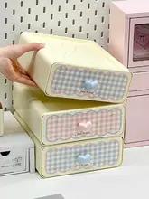 可愛いデスク用ペン立て【文房具収納・仕切り付き】
