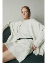 SOULKISS ラグジュアリー羊毛ニットセット【立体ケーブル編み・ゆったりデザイン】