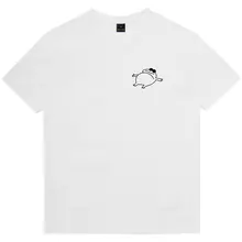 カジュアルなデザインのコットン半袖Tシャツ【漫画プリント・ユニセックス・フィット・夏用】