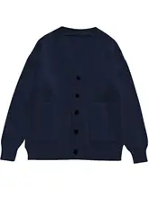 レディース 中長丈ニットカーディガン【厚手・ゆったりフィット・秋冬用】