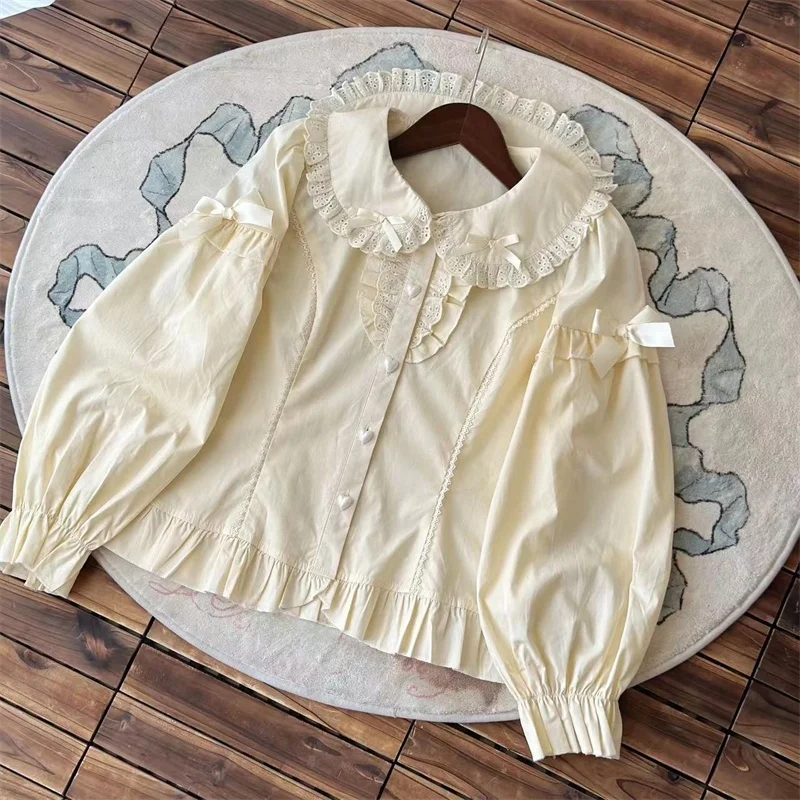 かわいいジャージ おすすめ商品：Lolitaスタイル長袖ブラウスの実用性とデザイン解析
