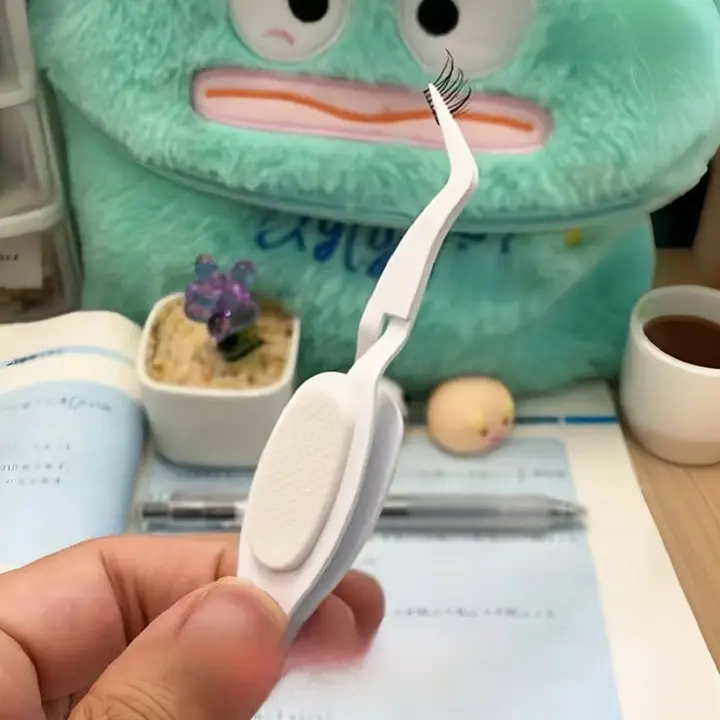 究極の使いやすさ！逆さピンセット【X型ステンレス製・マルチ機能・まつ毛用】