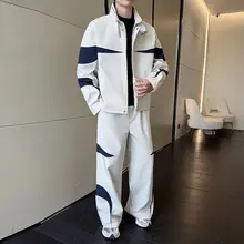 カジュアルスポーツウェア【春秋用・カラーコンビネーション・ジャケット・デザイン】（セットアップ対応）