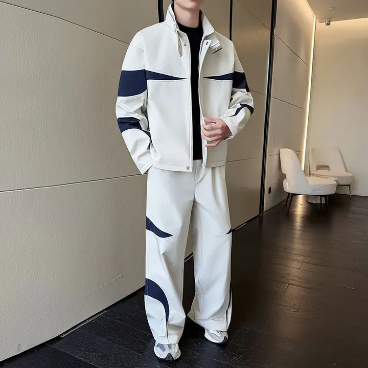 カジュアルスポーツウェア【春秋用・カラーコンビネーション・ジャケット・デザイン】（セットアップ対応）