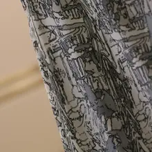 高腰デザインのフラワーパターン膝下タイトスカート【Aライン・冬用】（セットアップ対応）