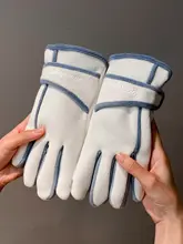 極上の柔らかさの五本指サイクリンググローブ【防寒＆防風・タッチスクリーン対応・秋冬用】