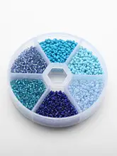 2mmカラフルビーズ【フレンチ刺繍用・実色・灌銀ビーズ・初心者向けの衣装材料】（セットアップ対応）