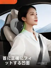快適運転をサポート！車用ヘッドレスト【首と腰を支えるデザイン・運転用】