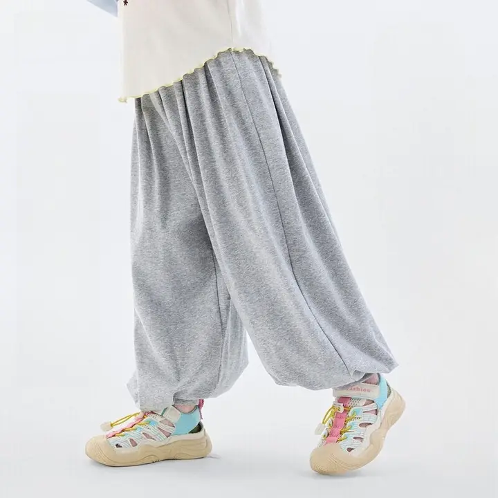 バルーンパンツ キッズ ガールズ スウェットパンツ 薄手 ロングパンツ 動きやすい おしゃれ 春秋