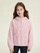 子供用フード付き秋用アウター【急速乾燥・ショートコート】