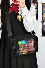 透明なクロスボディバッグ10cmベビーバッグ痛バッグ