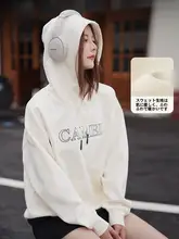 Camel ユニセックスフード付きスウェットシャツ【秋冬用・ゆったりとしたデザイン・カジュアルスタイル】（セットアップ対応）